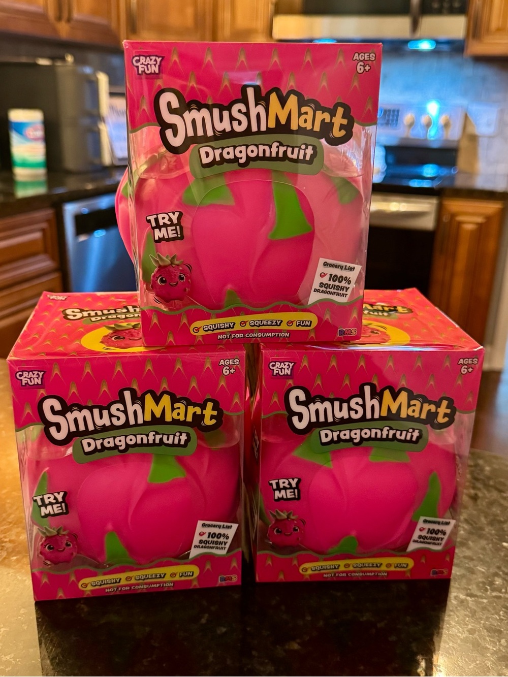 RMS Smushmart Dragonfruit Squishy Toy - Pink